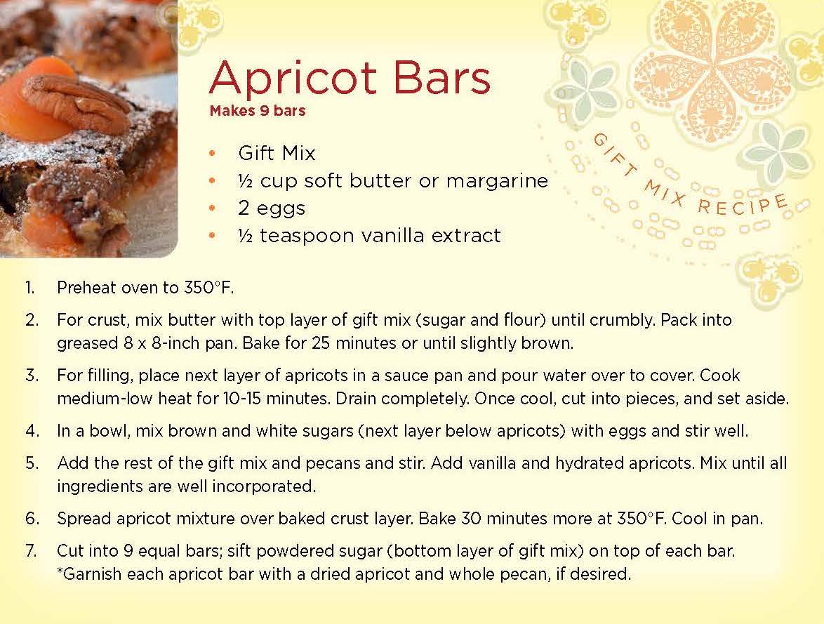 Apricot Bars Gift Mix Card 