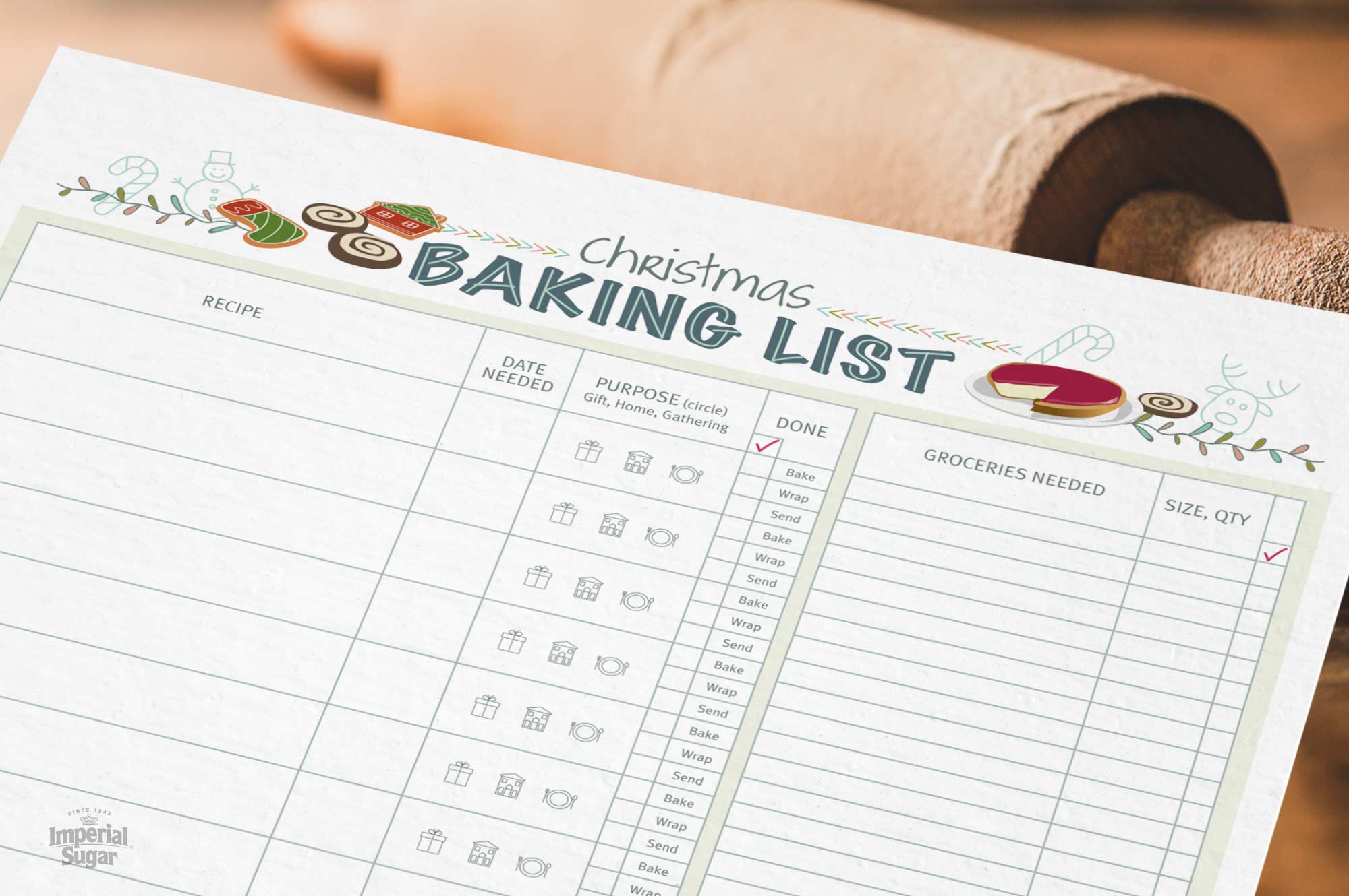 Christmas Baking Checklist 