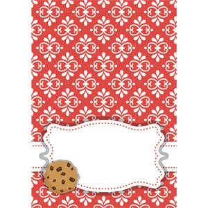 Cookie Swap Place Card with Chocolate Chip Cookie