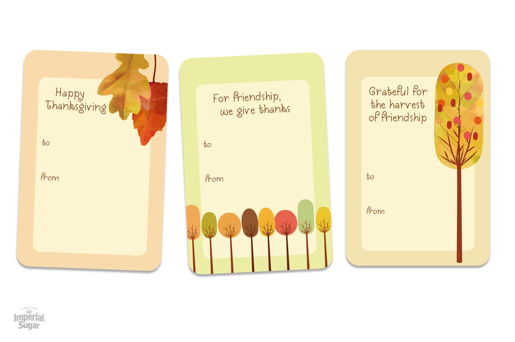 Thanksgiving Sticker Gift Tags