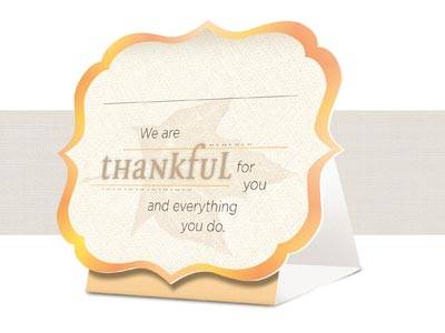 Thankful For You Printable Place Cards 