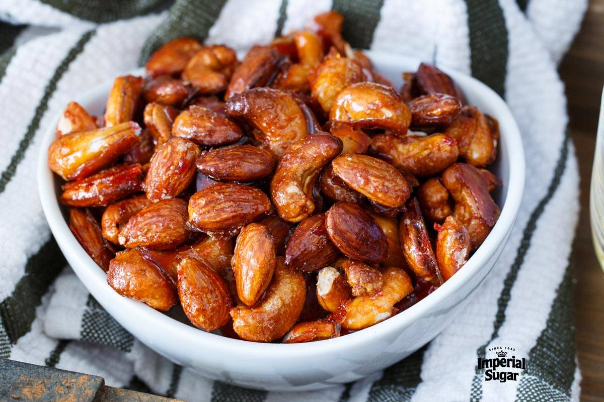 candied harissa spiced nuts