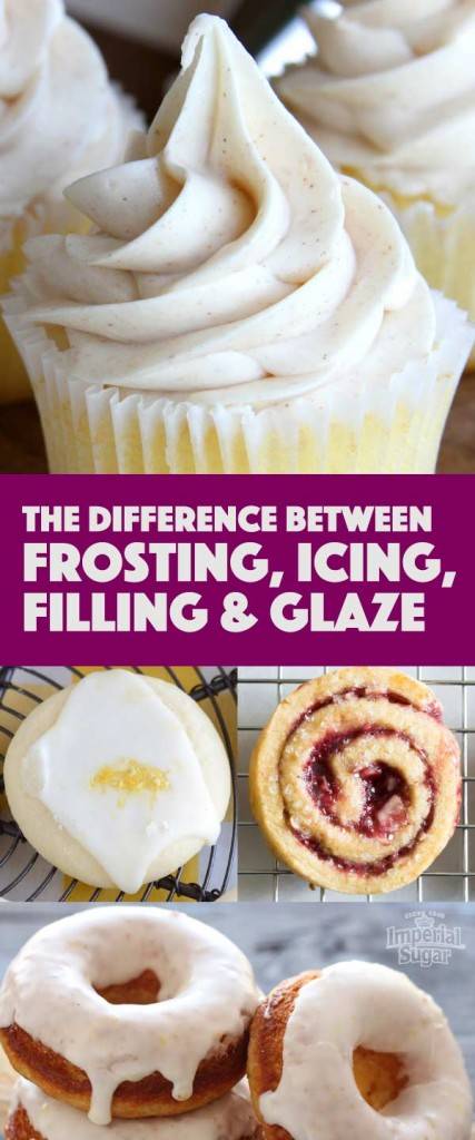 dessert toppings: the difference between frosting, icing, glaze and fillings