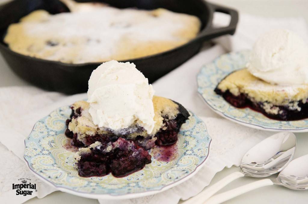 cooking with cast iron Blackberry Blueberry Pandowdy