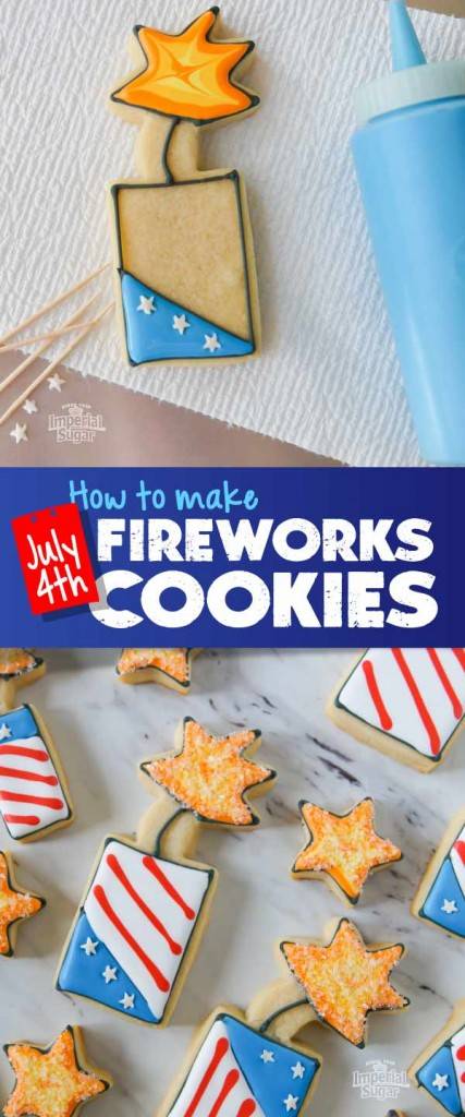 How to make fourth of july fireworks cookies 