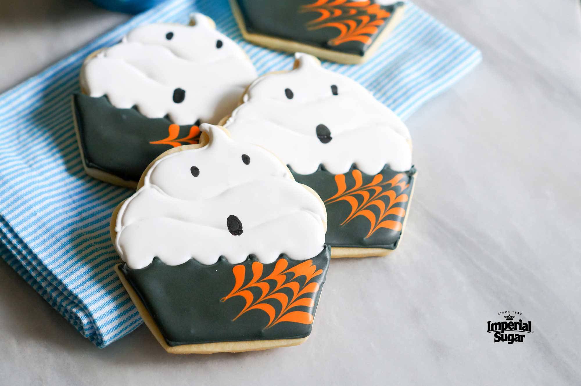 ghost cupcake cookies