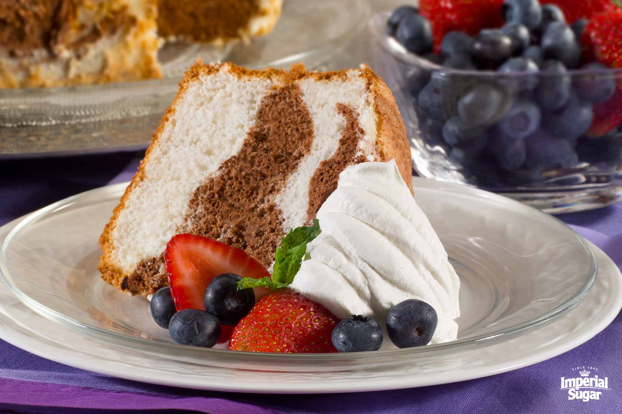 Chocolate Raspberry Angel Food Cake Roll | NoBiggie