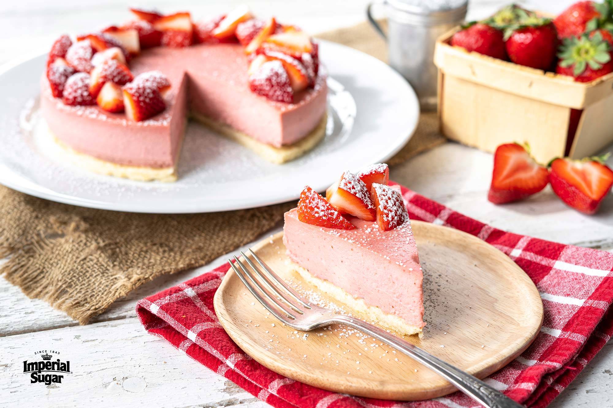 Ultra-Creamy Strawberry Cheesecake | Imperial Sugar