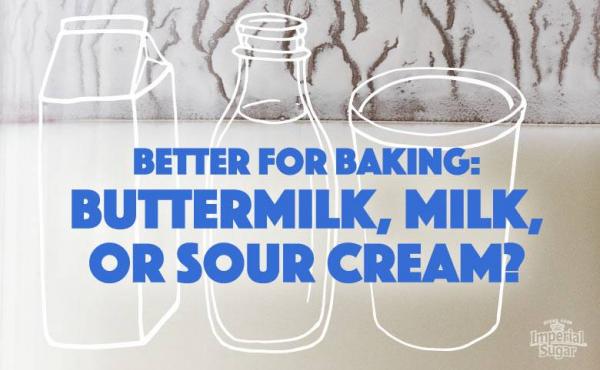 Baking with Buttermilk, Milk and Sour Cream