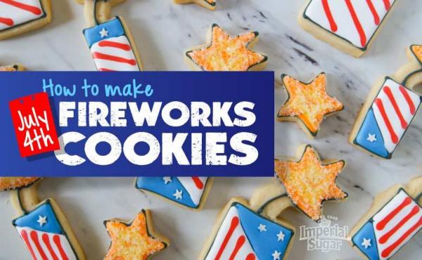 how to make fourth of July fireworks cookies