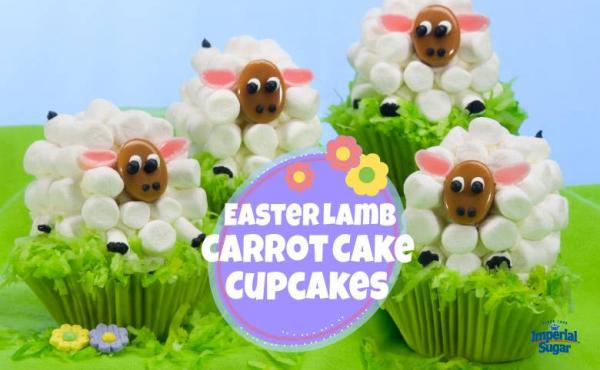 Easter Lamb Carrot Cake Cupcakes - Blog - Imperial Sugar 