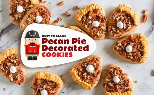 Make Pecan Pie Decorated Cookies