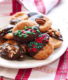 Cinnamon Crackle Cookies with Mexican Chocolate
