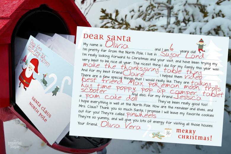 Dear Santa Postcard