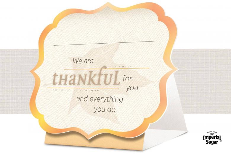 Thankful For You Place Cards