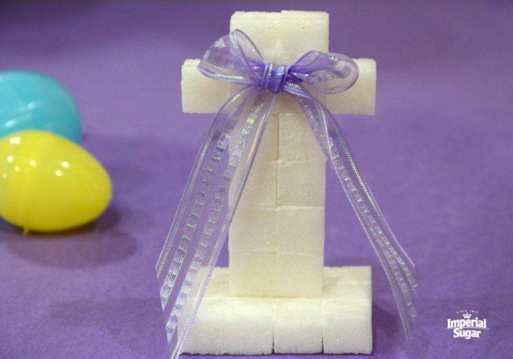 Sugar Cube Easter Cross