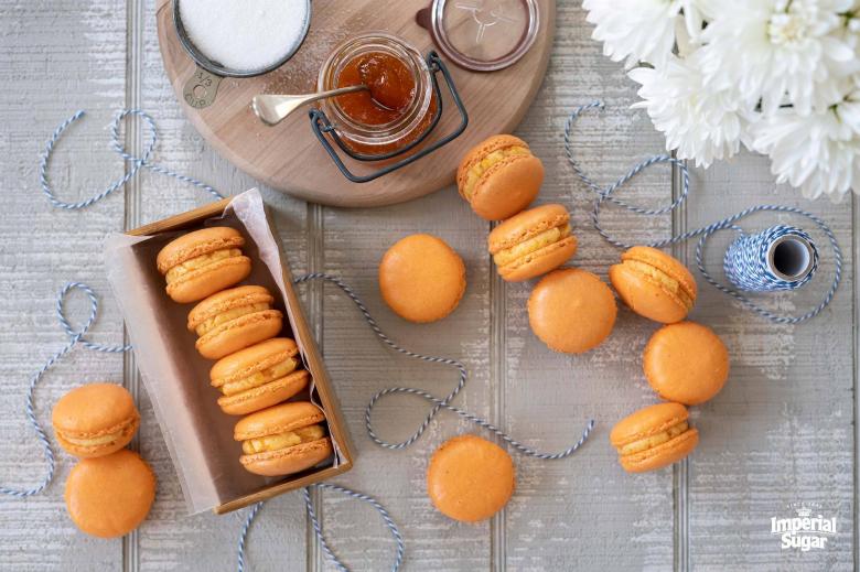 Apricot Macarons