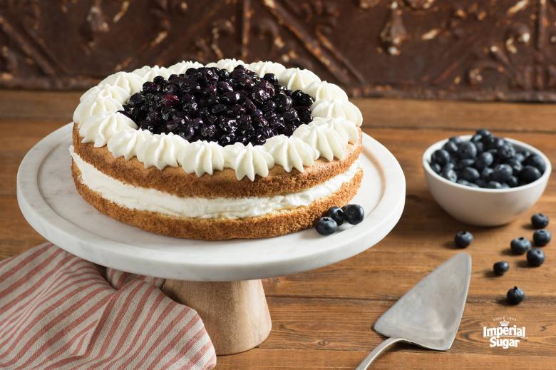 Blueberries and Cream Cake imperial