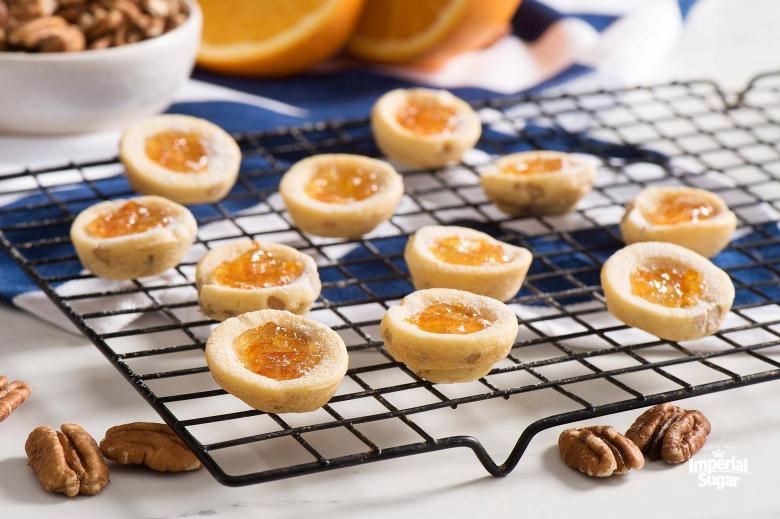 Orange Pecan Butter Cookies  