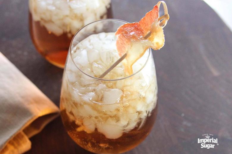 Candied Bacon and Bourbon “Pigskin Fizz”