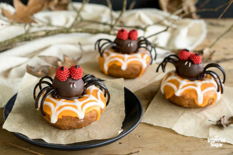 Chocolate Truffle Spider Donuts 