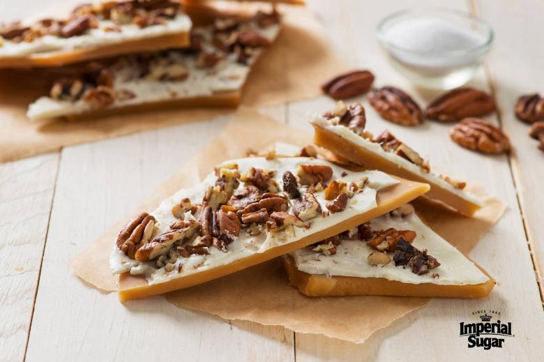 English White Chocolate Pecan Toffee imperial