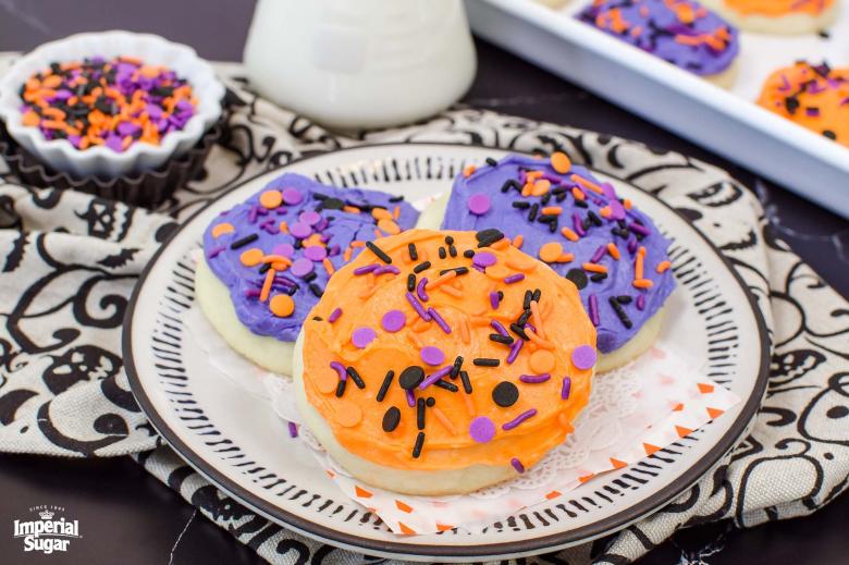 Frosted Halloween Sugar Cookies Imperial