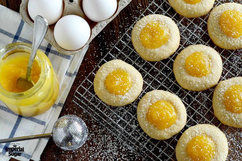Lemon Curd Thumbprint Cookies imperial