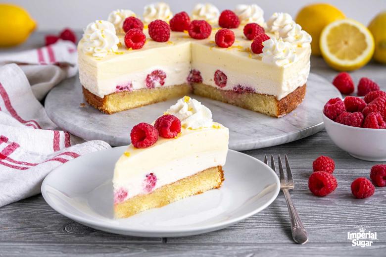 Lemon Raspberry Cream Cheesecake 