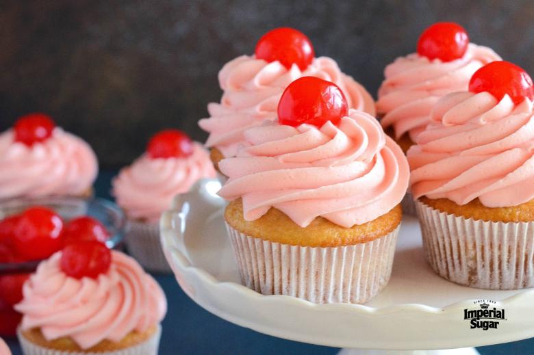 Maraschino Cherry Cupcakes imperial