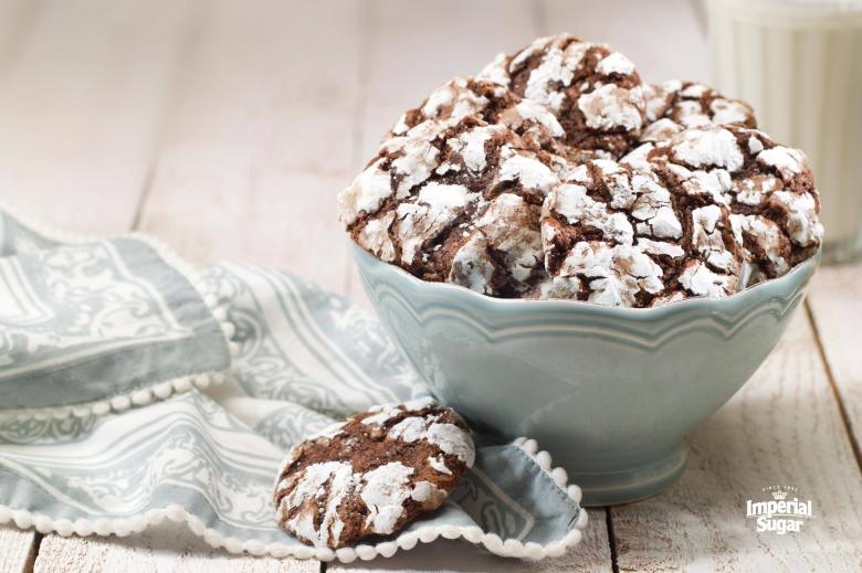 Mocha Chocolate Crackle Cookies imperial