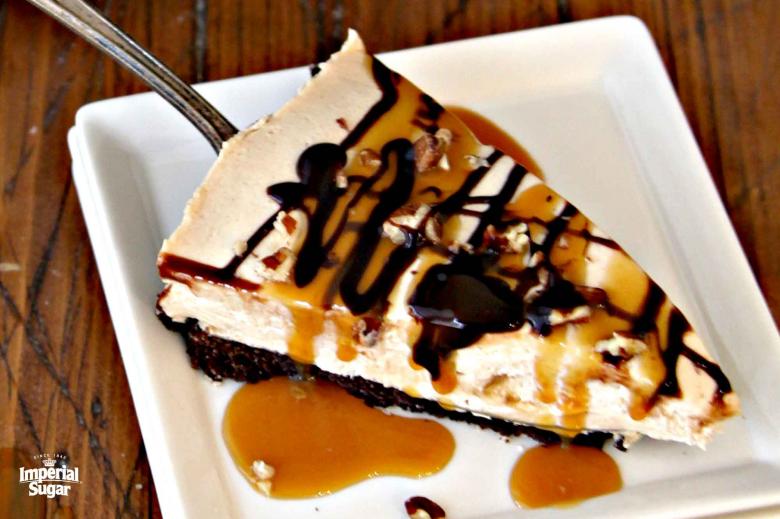 No Bake Turtle Cheesecake Pie imperial