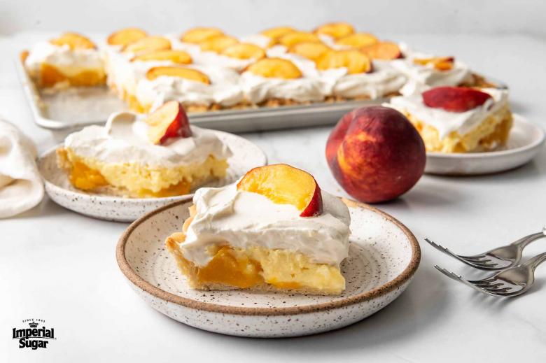 Peaches and Cream Slab Pie Imperial