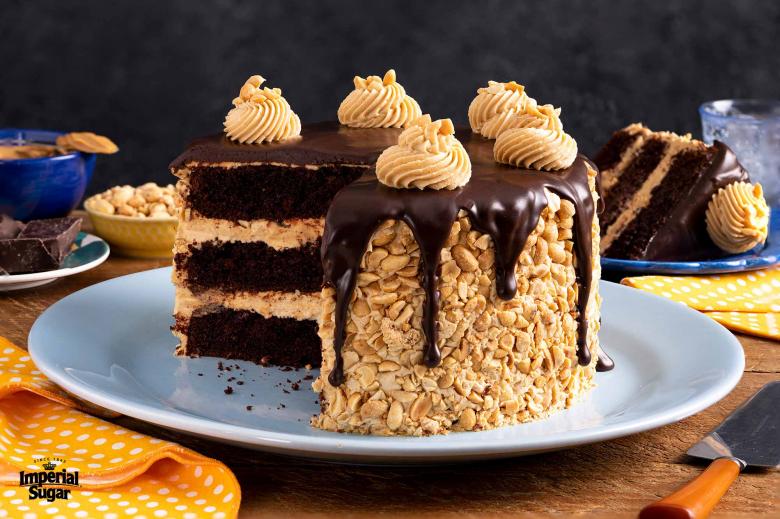 Peanut Butter Chocolate Drip Cake Imperial 