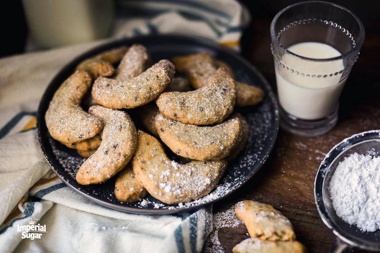 Pecan Crescent Cookies imperial