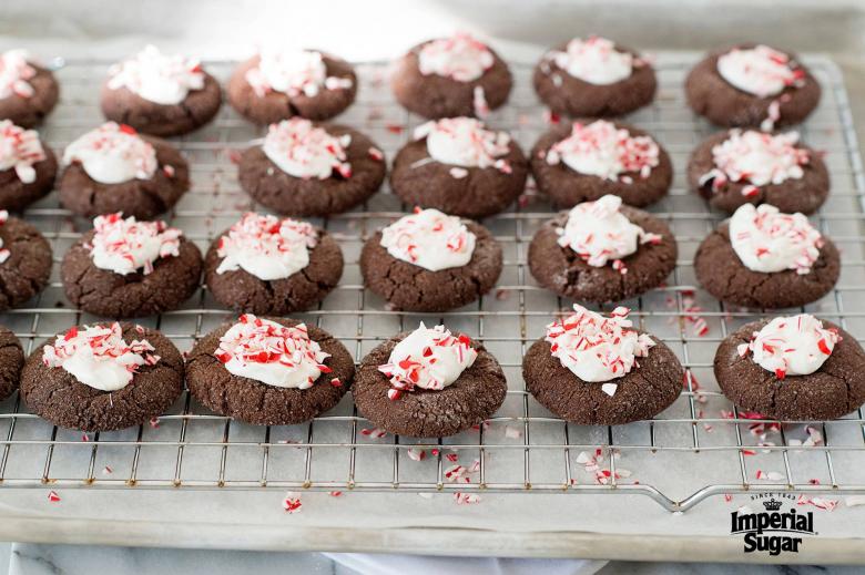 Peppermint Chocolate Drop Cookies imperial