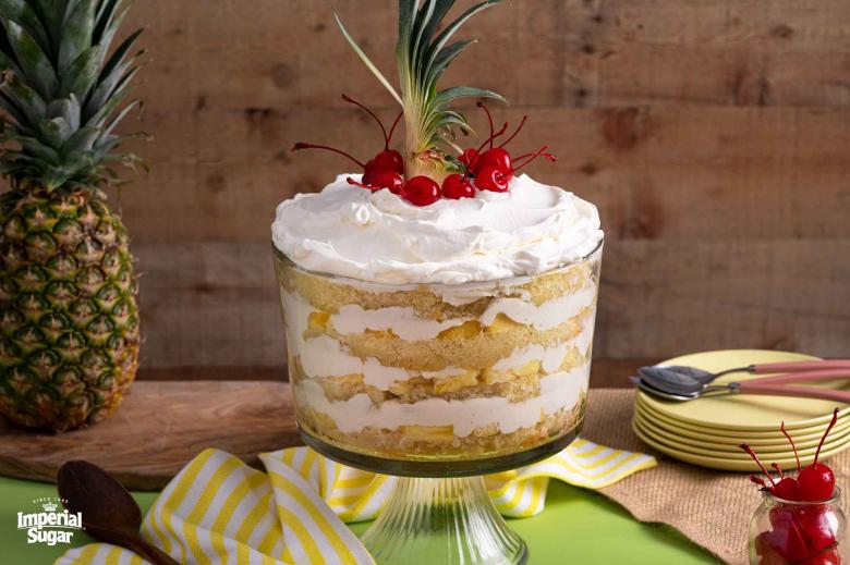Pineapple Upside Down Cake Trifle Imperial 