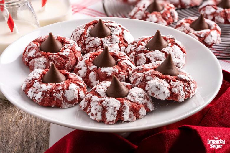 Red Velvet Hershey’s Kiss Cookies Imperial