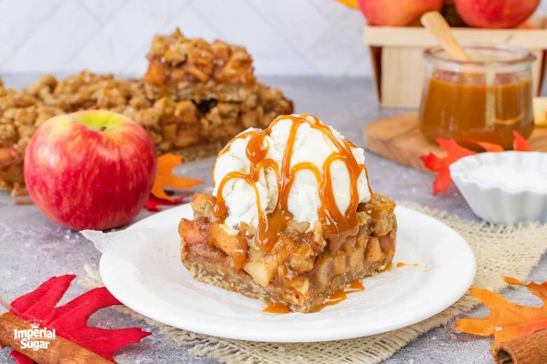 Salted Caramel Apple Pie Bars Imperial 