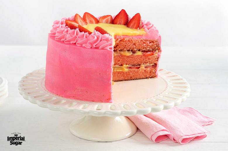 Strawberry Lemonade Layer Cake Imperial 