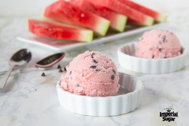 watermelon ice cream with chocolate chips imperial