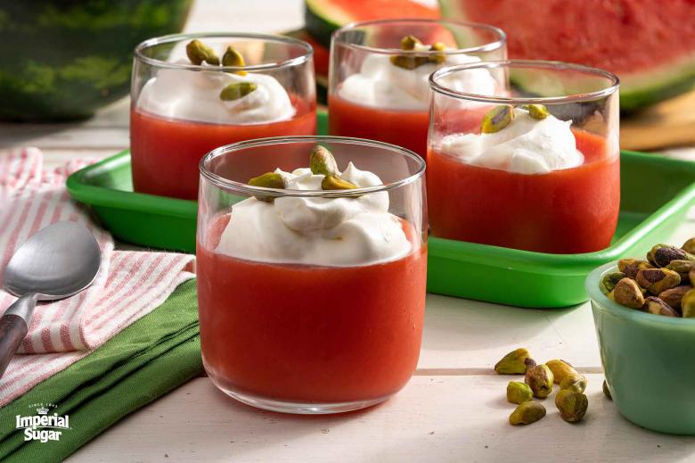 Watermelon Pudding or Gelo Di Melone Imperial 
