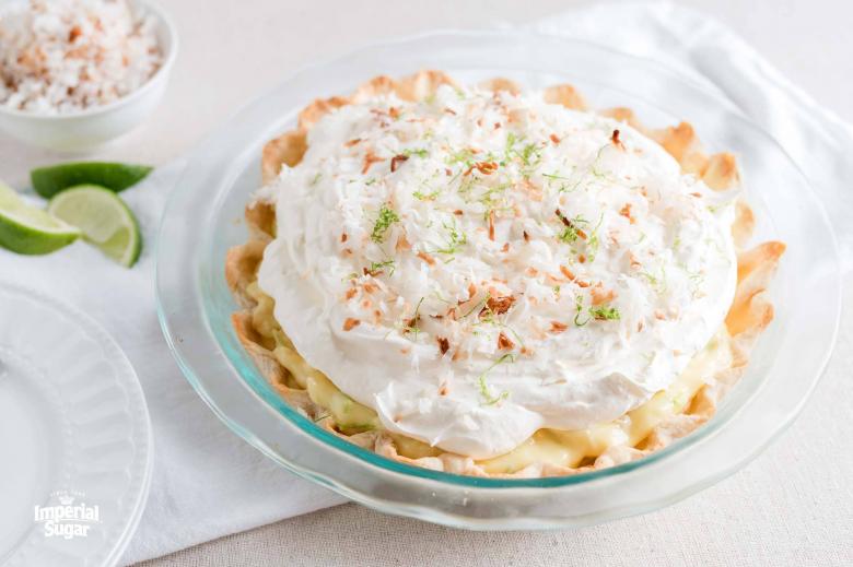 Banana Cream Pie with Coconut and Lime imperial