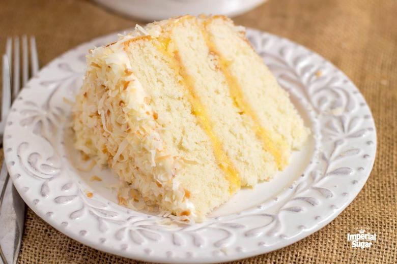 Coconut Lemon Layer Cake imperial