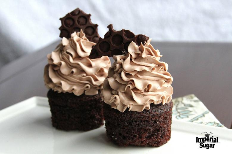 Low Sugar Chocolate Malt Cupcakes imperial