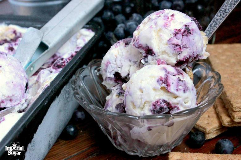 No Churn Blueberry Cheesecake Ice Cream imperial