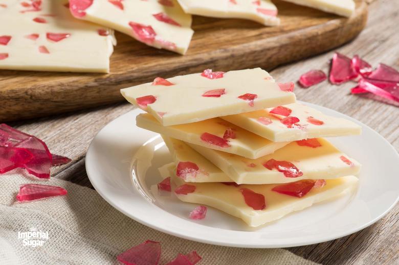 Peppermint Bark with Homemade Peppermint Candy