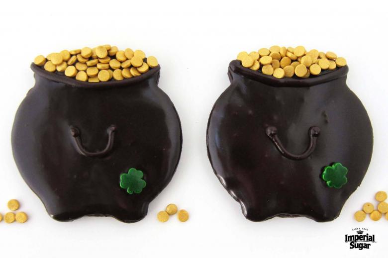 Chocolate Pot of Gold Cookies