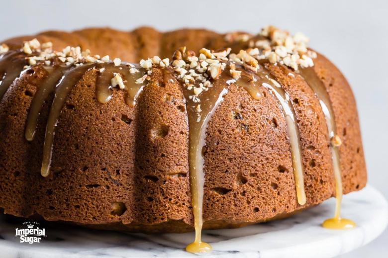 Pumpkin Cake with Buttered Rum Glaze imperial