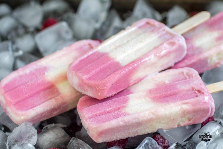 Raspberry Coconut Popsicles imperial